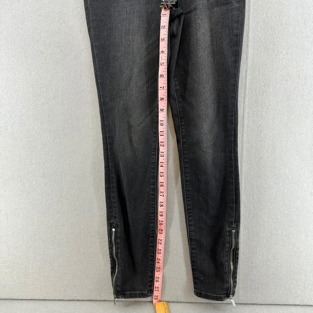 Athleta Sculpt Skinny Jean Black Wash Zipper Ankle High‎ Rise Womens Size 2 - Picture 3 of 10